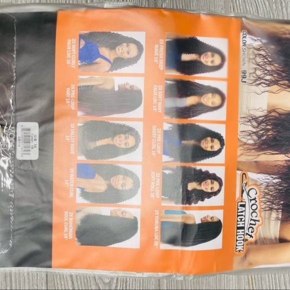 ModelModel Synthetic Hair Crochet Braids Glance 3X Wavy Feathered Twist 1b wig - Picture 3 of 6